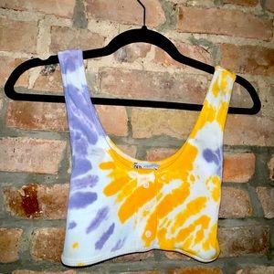 Zara Tie Dye Crop Top